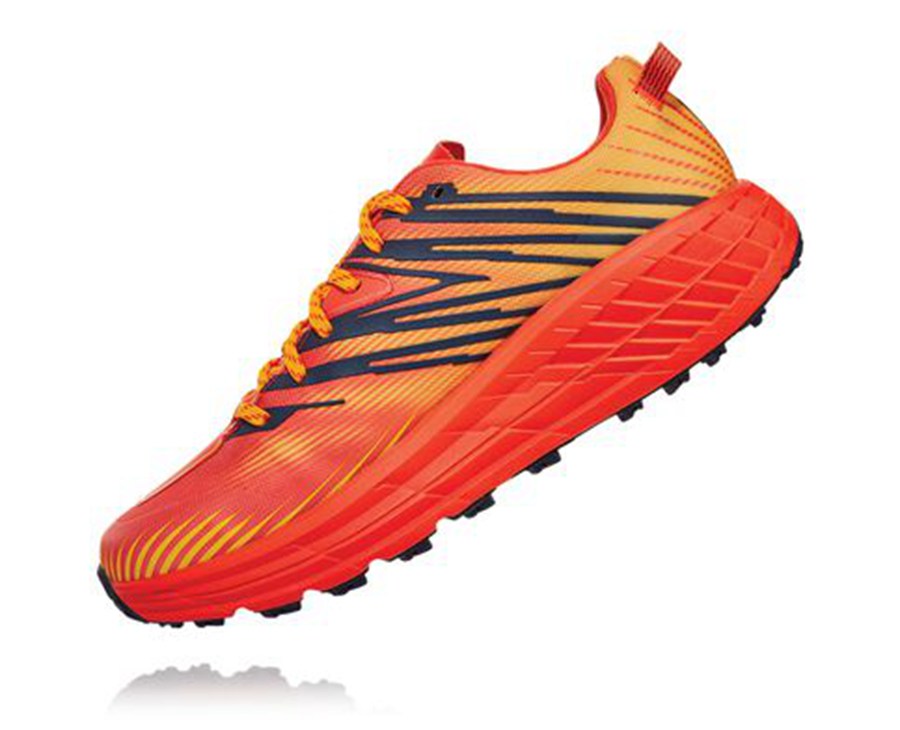 Tenis Hoka One One Trail Hombre Rojos - Speedgoat 4 Gore-Tex - UCLH56820